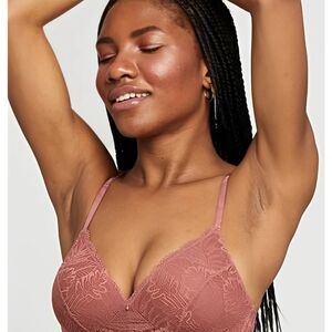 Lace Bralette in Dusty Pink